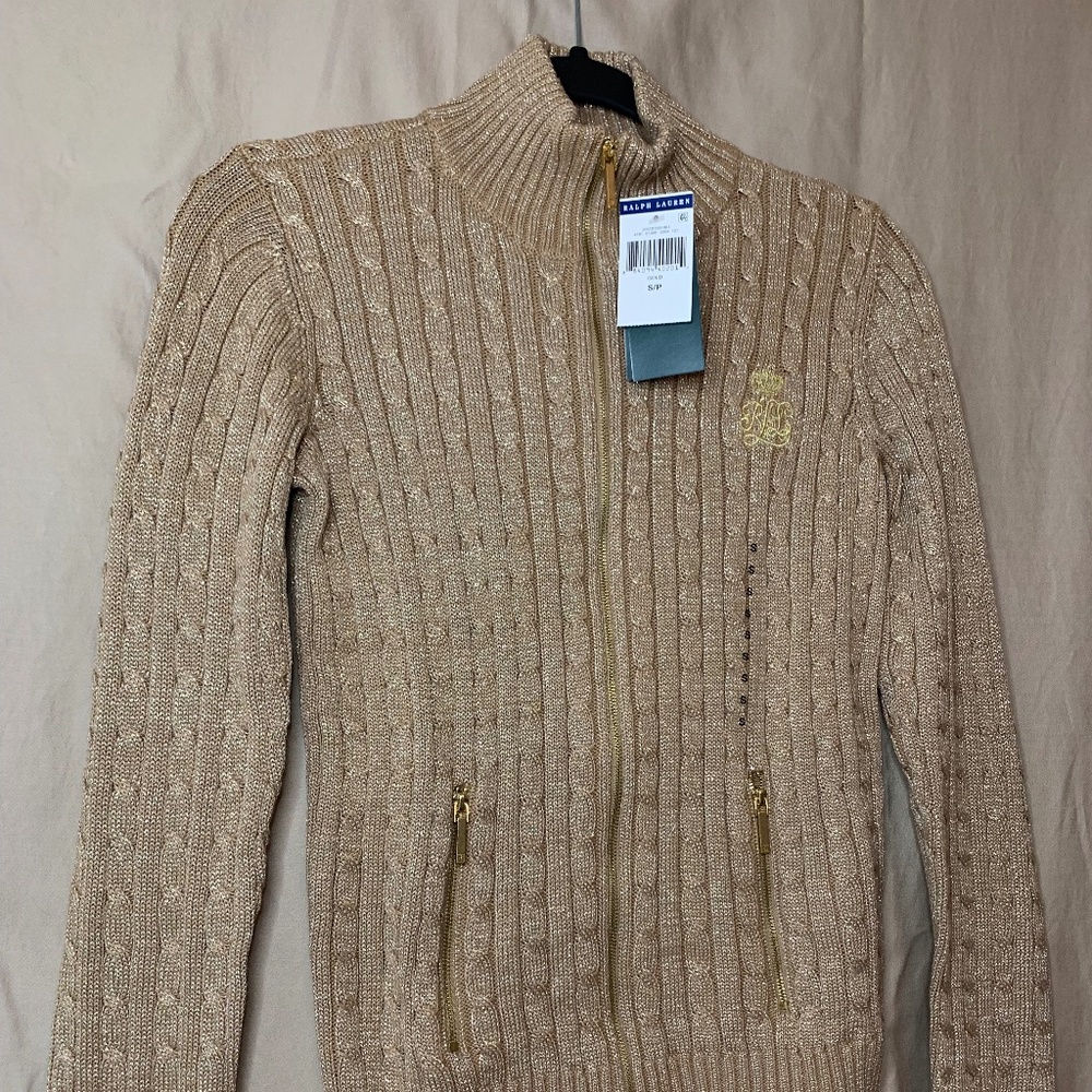 NEW Gorgeous LRL Monogrammed Sweater - Size S/P